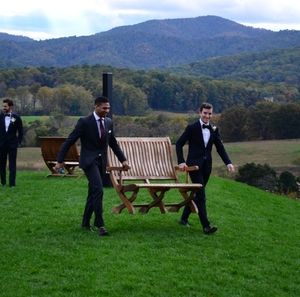 Dolce & Gabbana Gray Pinstripe Suit